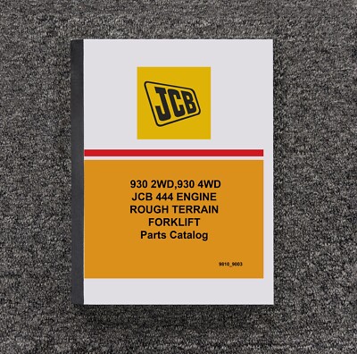 JCB 930 2WD 4WD Forklift Lift Truck Parts Catalog Manual Book M825400-M825483