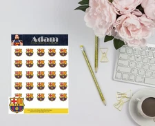 Barcelona FC International Soccer Planner Stickers