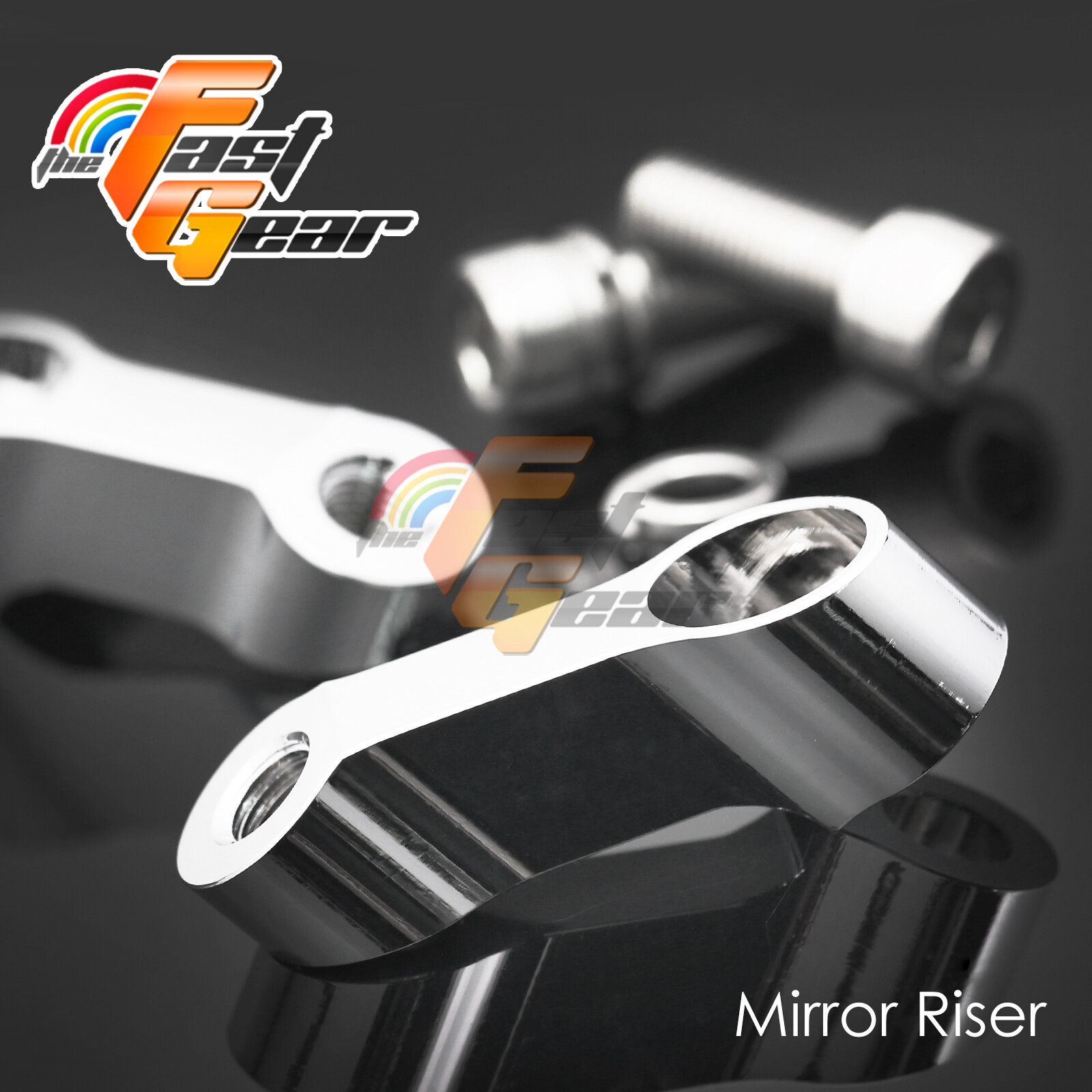 CHROME 10mm Mirror Extenders Adaptor For Honda Monkey 125 1823 22 21