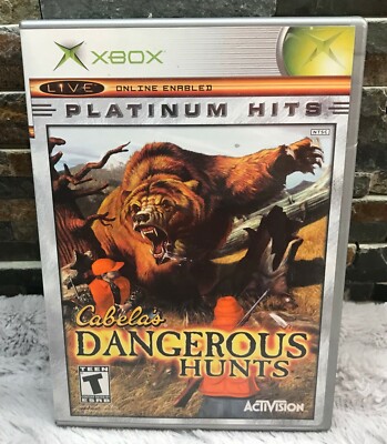 Cabela's Dangerous Hunts (Microsoft Xbox, 2003) Used Tested Works with Manual