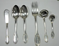 Buccellati Impero or Empire Sterling Silver 7 piece Serving Set
