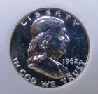 1962 Franklin Half Dollar - Proof Luster 00776