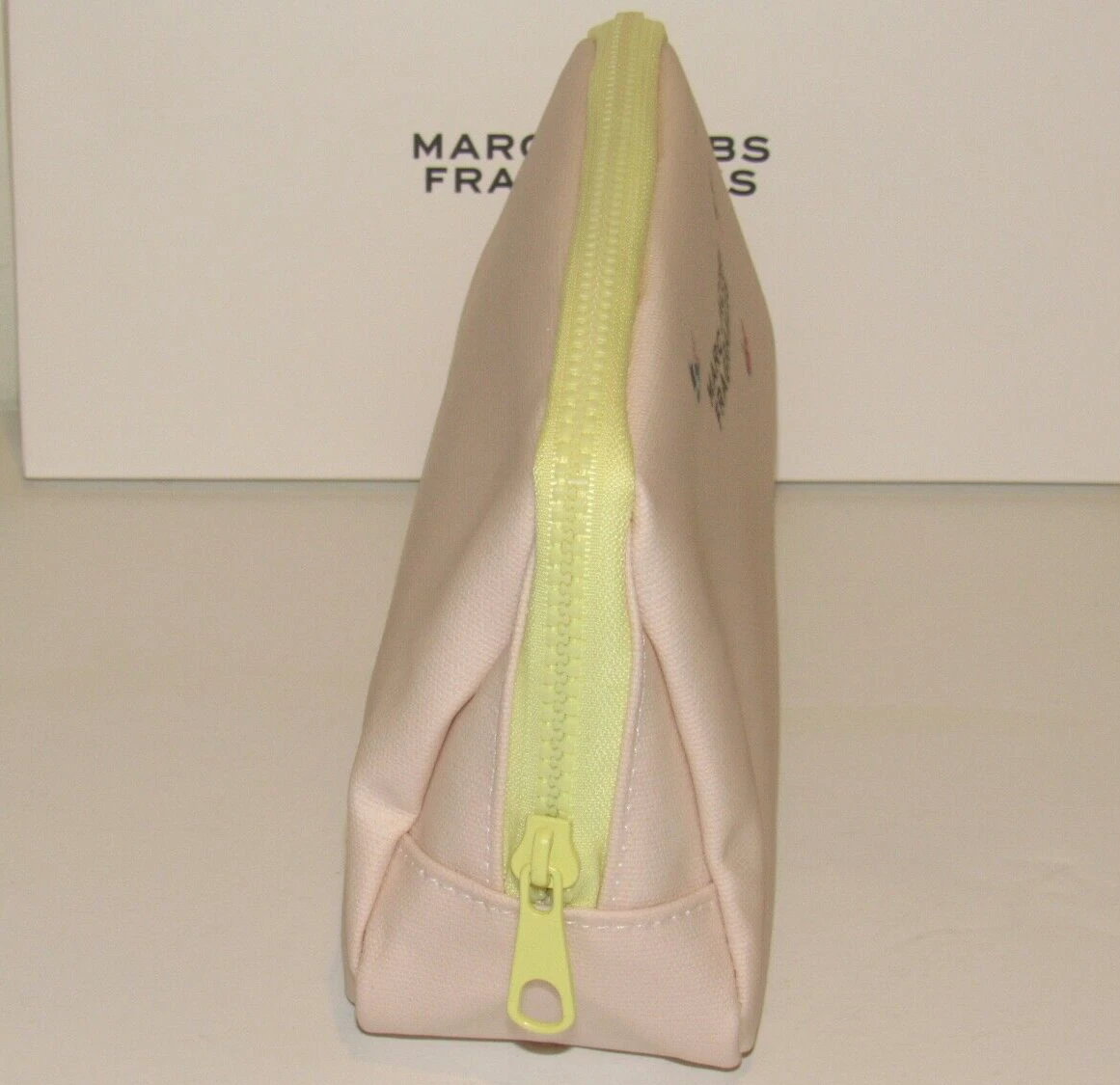 Marc Jacobs Fragrances Pink Yellow Cosmetics Pouch Clutch Bag NIB 