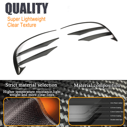 Divisor de aletas delanteras de carbono Canards se adapta a Mercedes C257 CLS400 550 2018-21 - Imagen 7 de 11