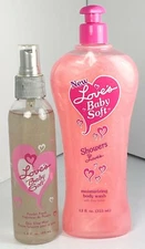 LOVE'S BABY SOFT Moisturizing Body Wash & Skin Glow Mist VINTAGE RARE**PLS READ