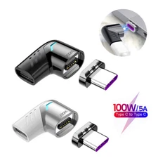 New Magnetic USB C Adapter 100W Fast Charging to USB Type C Unviersal Converter