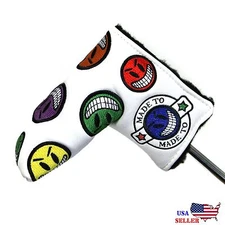 Joker smiley face Magnetic Putter Cover For Scotty Cameron Odyssey Blade putter