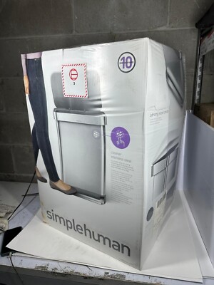 Simplehuman H 55L Dual Compartment Recycling Step Can