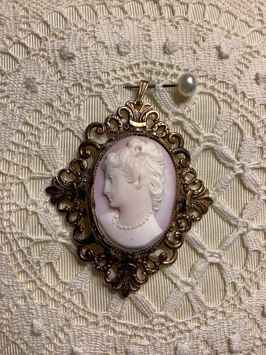 Angel cameo pendant deals