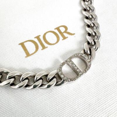 Christian Dior 30 Montaigne Choker Rhinestones Silver 38cm Christian Dior 30 Montaigne Choker Rhinestones Silver 38cm