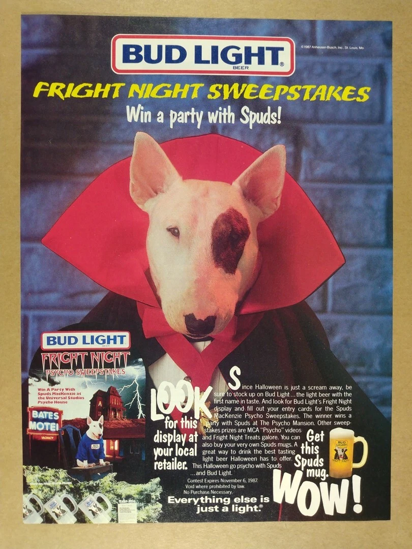 Spuds Mackenzie In Collectible Beer Print Advertising for sale | eBay