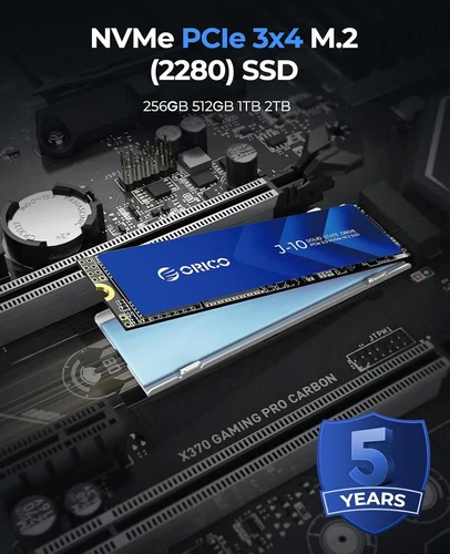 ORICO M.2 NVMe SSD 2TB 5000Mb/s PCIe 4.0 NVMe Gen4*3 Internal Solid State Drive - Picture 5 of 7