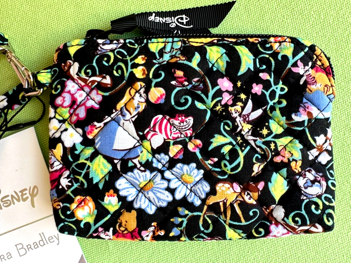 VERA BRADLEY DISNEY CLIP & ZIP MINI POUCH WRISTLET :NWT DISNEY