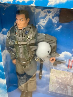  1996 Limited Edition G.I. Joe F-15E Pilot Black Hair FAO Schwarz Collectors 