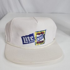 Vtg 90s Miller Lite Open Mike Nite Snapback Hat Cap Beer Rope Comedy Stand Up