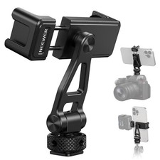 NEEWER Metal Phone Tripod Mount Adjustable Phone Clamp Metal Phone Holder