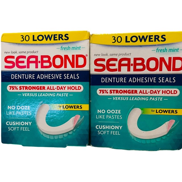 SeaBond Secure Denture Adhesive Seals 30 Count for sale online eBay