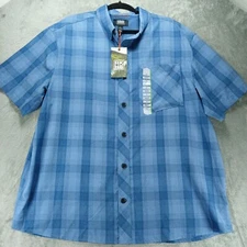 Alaskan Hardgear By Duluth Trading Co Shirt Mens XL Blue Mountain Stream Fishing