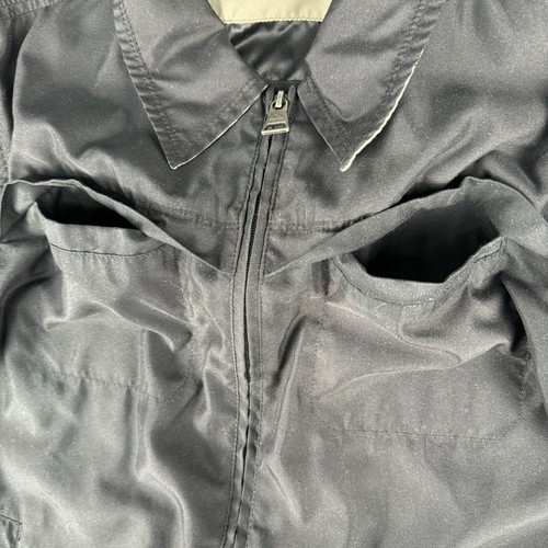 Quiksilver Herren Medium schwarz Windbreaker durchgehender Reißverschluss Langarm Y2K Sport - Bild 8 von 13