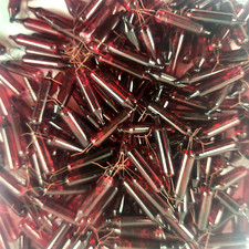 10 Mini Bulbs 2.5 Volt 0.425 Watts Christmas Light Red