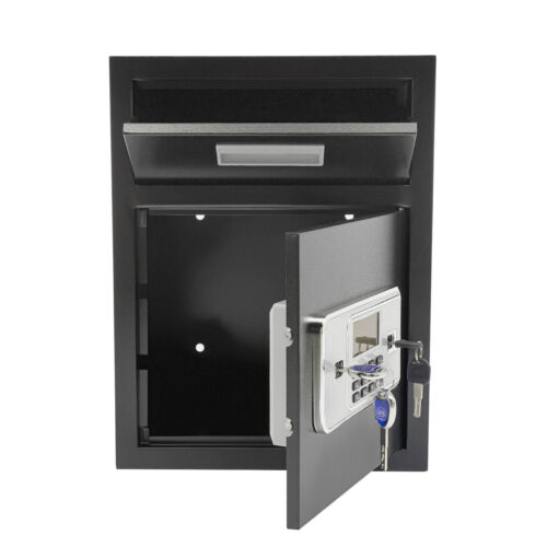 Digital Safe Box Deposit Safe with Drop Slot Passwords & Keys For Home Office - Picture 7 of 18