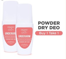 Organic Skin Japan Intensive Whitening Underarm Powder Dry Deodorant 2 Bottles
