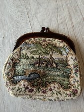 Vintage West Germany Tapestry Purse Clutch Bag 1950s Vintage