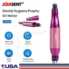 SANDENT Dental Hygiene Prophy Handpiece Air Motor 4 Holes With 4:1 Nose Cone
