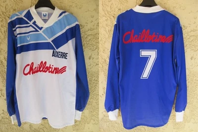 Maillot AJA AUXERRE n°7 vintage UHLPSORT CHAILLOTINE shirt manches longues XL - Photo 1/4