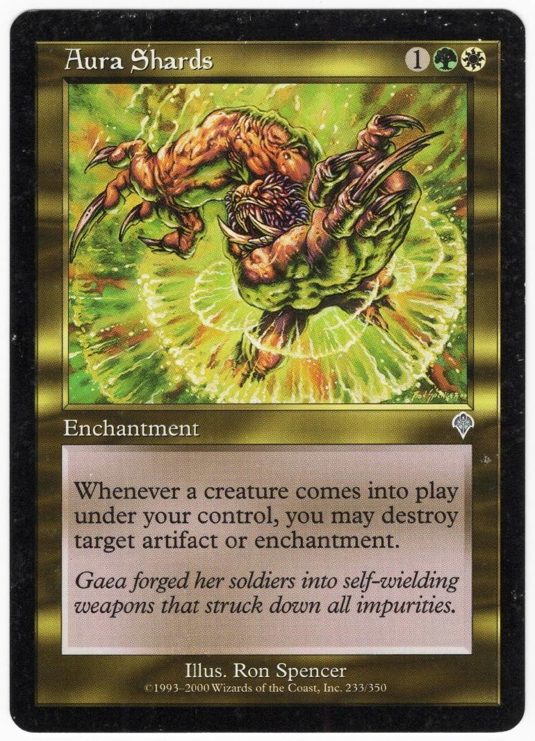 Aura Shards 2000 Invasion Multi-Color Uncommon Enchantment MTG LP AZB