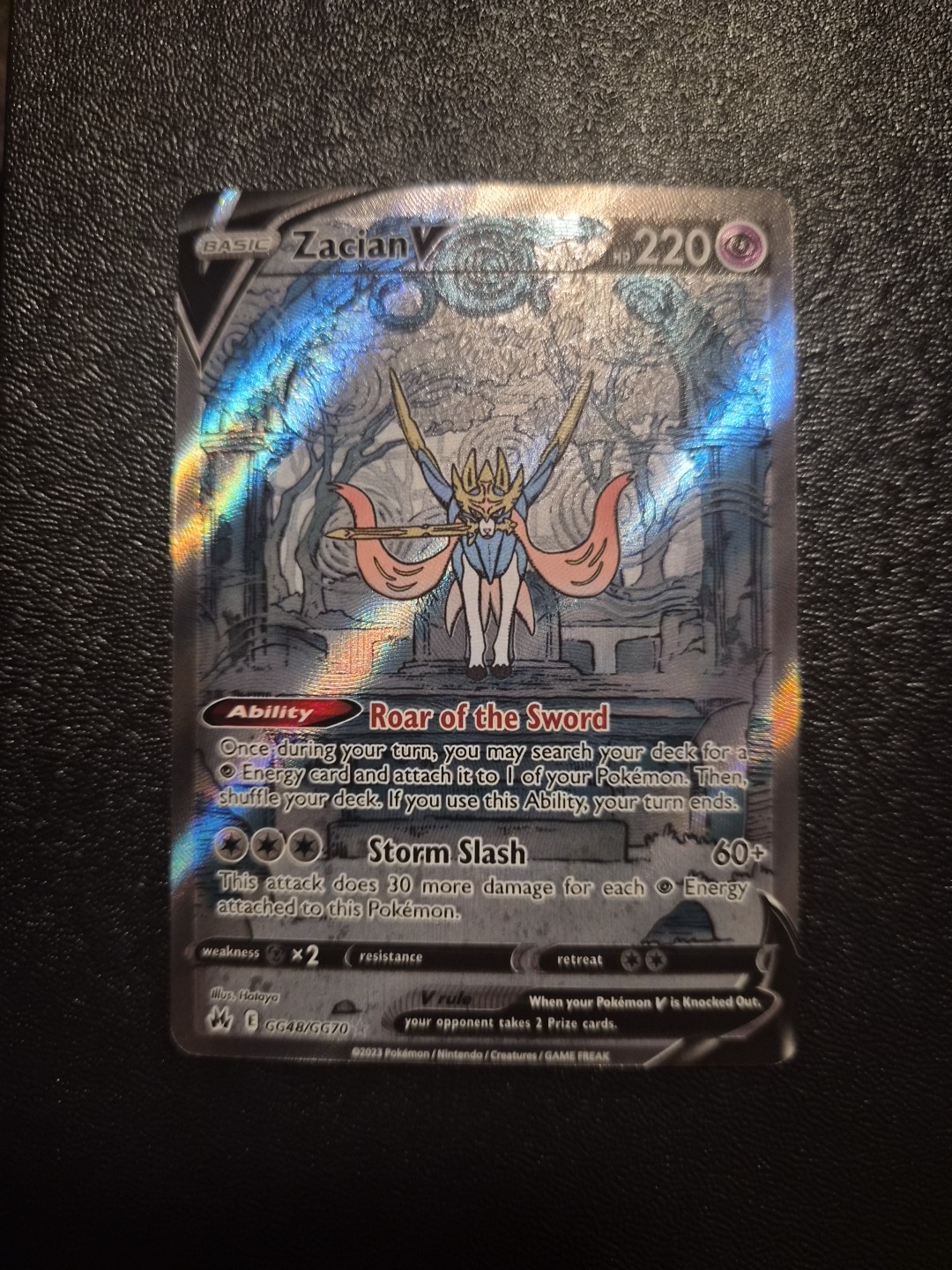 Zacian V GG48/GG70 Pokemon Crown Zenith: Galarian Gallery Ultra Rare Near Mint
