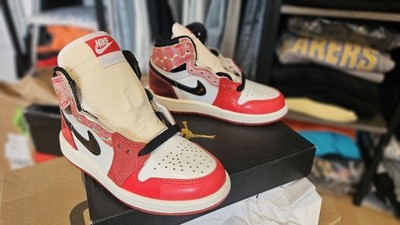DV1748-601 Spider-Man Nike Air Jordan 1 High OG SP (PS) Across the Spider EU 28