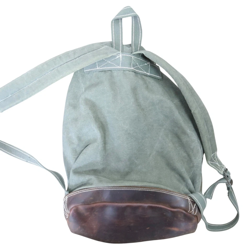 Mochila Ogio Original Verde Oliva Algodón Lona Cordón Foto 3 de 4