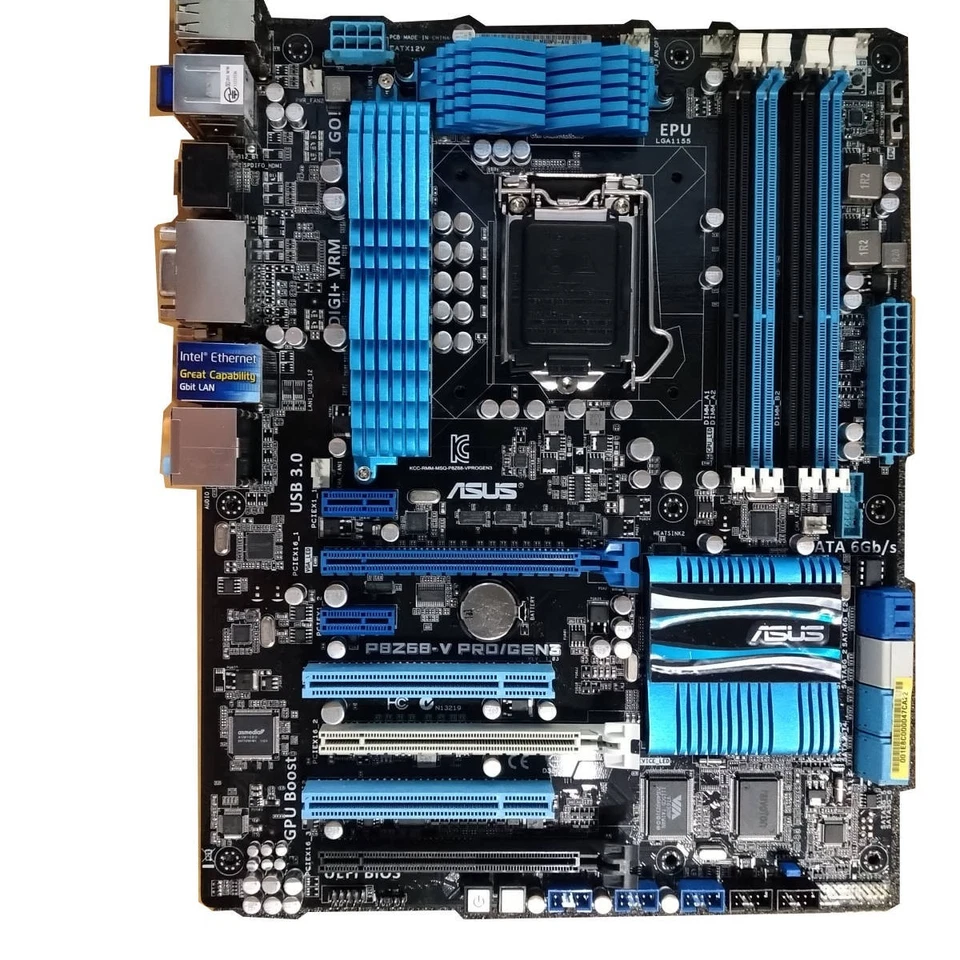 Carte mère ASUS P8Z68-V PRO GEN3 LGA1155 cache socket occasion BIOS mise à... - Photo 2/4