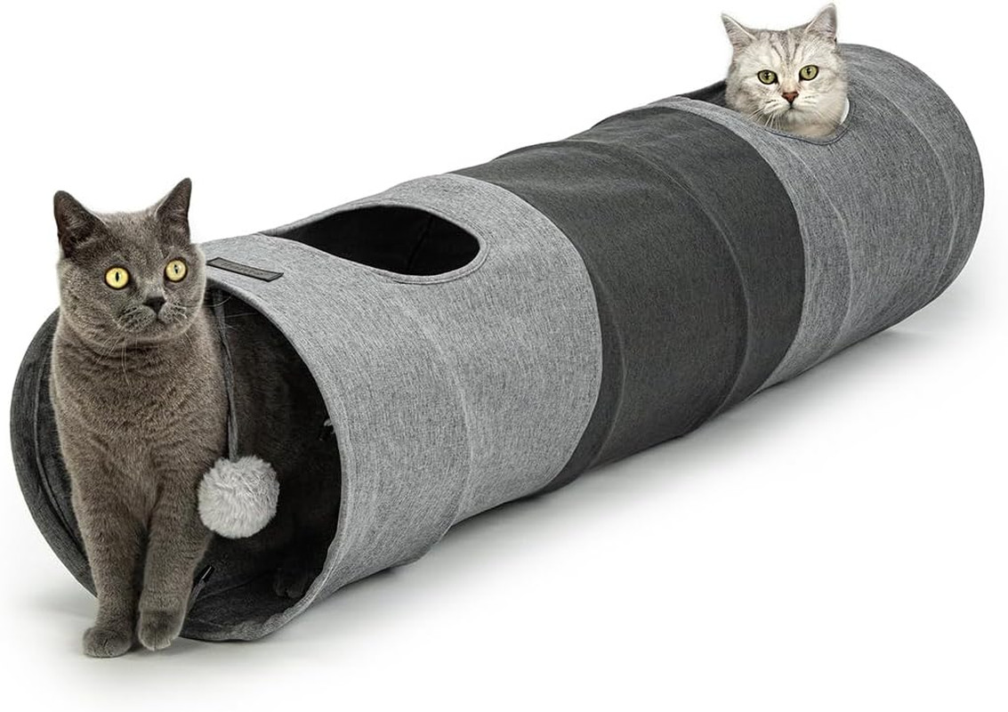 Tunnel per Gatti 30x130 cm Pieghevole con Palla Gioco | Offerta Online