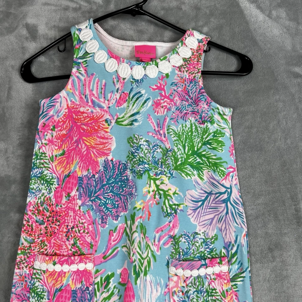 Vestido Lilly Pulitzer Little Lilly Clásico Cambio Swizzle Talla 6-8 Foto 3 de 4