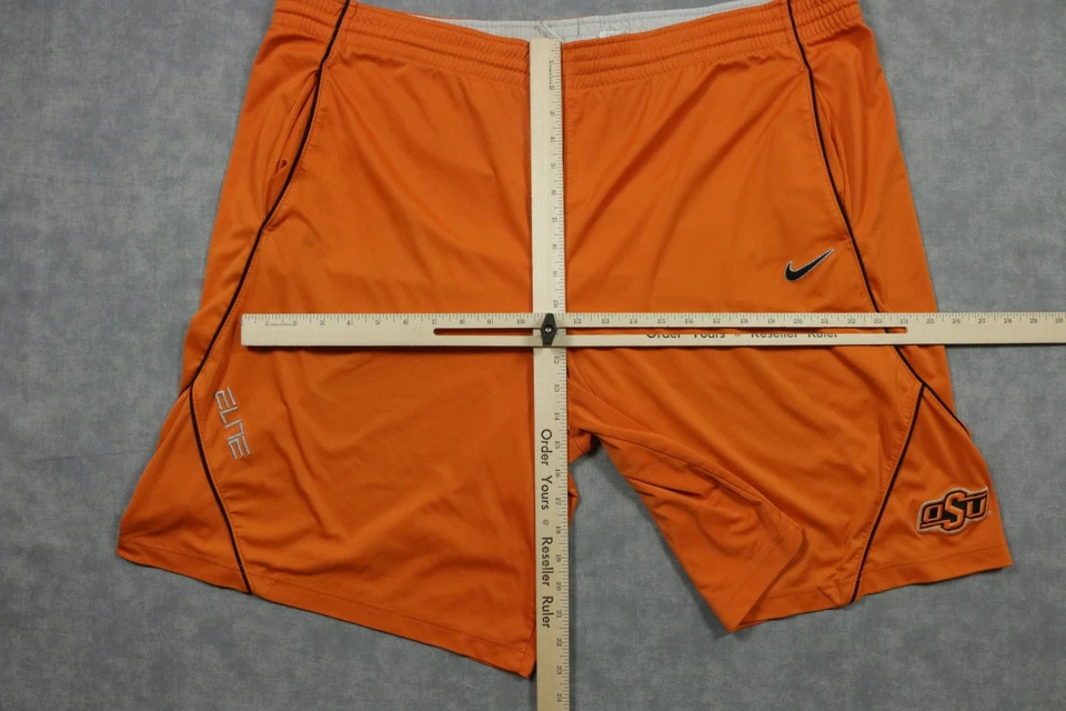 Oklahoma State Cowboys Shorts Mens Large NCAA Basketball Nike Elite Dri Fit - Image 4 of 4