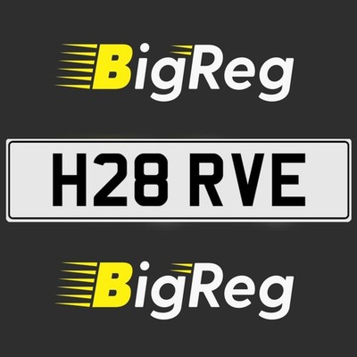 H28 RVE HARVE HARVEY HARVY HARVS PRIVATE REGISTRATION CHERISHED CAR NUMBER PLATE