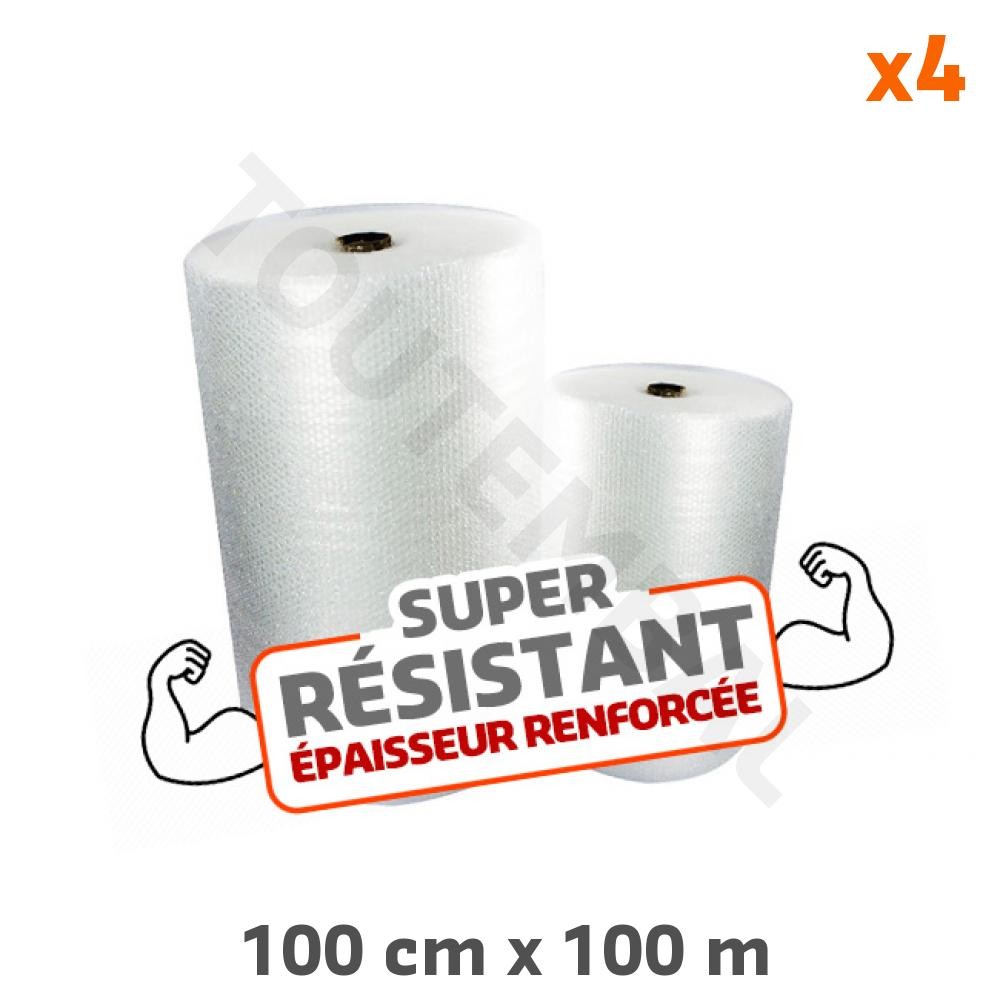 Film bulles résistant 80µ de protection pour emballer la vaisselle et le mobilier de maison 1x100m