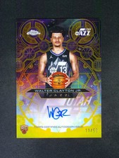 2025-26 Topps Chrome Walter Clayton JR. RC Rookie Auto Style Gold Refractor /50