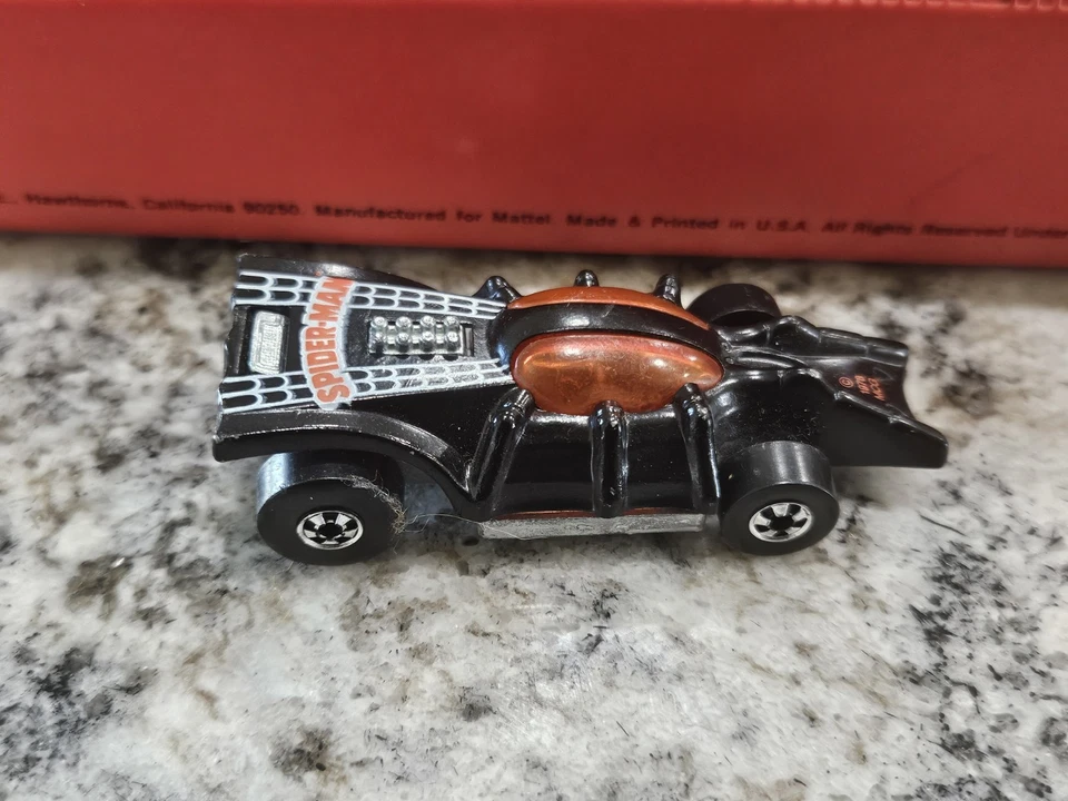 Vintage* Hot Wheels Spiderman Diecast 1978 Hong Kong — 第 3/4 张图片