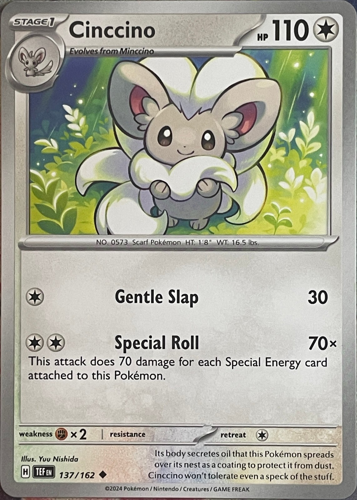 Cinccino - 137/162 - Temporal Forces Pokemon 2024