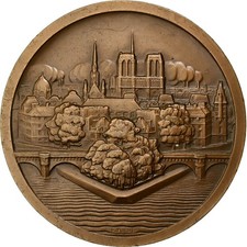 [#1525364] France, Medal, Ile de la Cité, Notre Dame, Paris, Bronze, Turin, AU