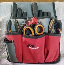 BORSA PORTA ATTREZZI PLANO CON ASSORTIMENTO ELETTRICISTA IN BUONE CONDIZIONI