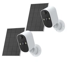 1/2Pack 1080P WiFi Caméra de sécurité Caméra solaire sans fil