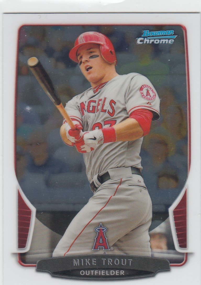 2013 Mike Trout Bowman Chrome 2nd Year Base #50 - Anaheim LA Angels