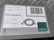 Vado Shower Hose 200cm Long SH-012-200-DB-C/P - Chrome Plated Brass