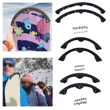 Snowboard Curved Edge Protector Bar 2 Piece Plastic Anti Collision Strip