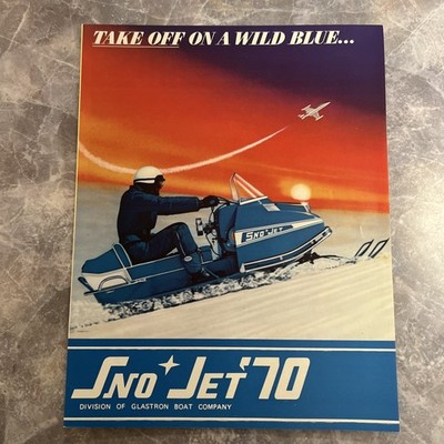 Vtg 1970 Sno Jet Snowmobile Sales Brochure Jet-Flite Star Jet Super GT/I GT/II