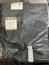 Haggar Corduroy Pants Men Stretch Classic Fit Comport Waist 36/32 DUSK GREY